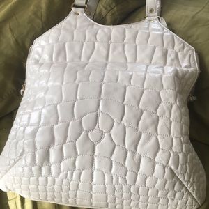 SOLD YSL Tribute, white patent leather